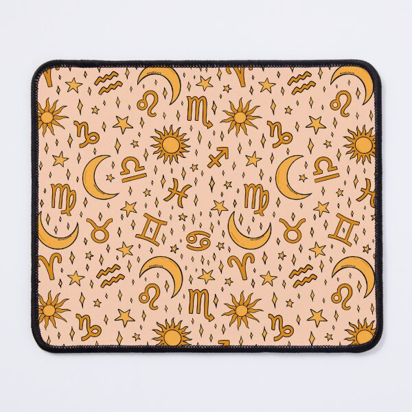 Item preview, Zodiac Sun and Star Print in Cream designed and sold by doodlebymeg.