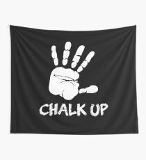 Chalk Up Climbers Wall Tapestry