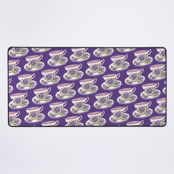 Item preview, Tea Cup Pattern - Purple designed and sold by Kelly  Gilleran.
