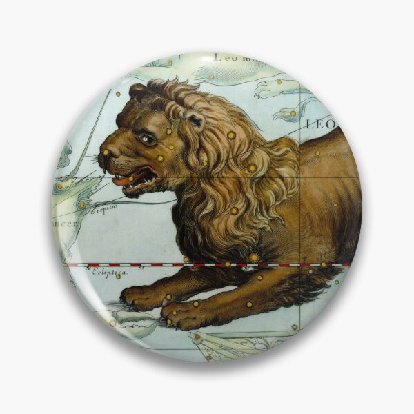 Item preview, Antique Leo Constellation Star Map designed and sold by jadeandjester.