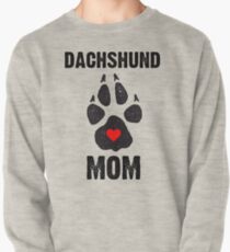 Dachshund Mom Dog Paw Prints Pullover