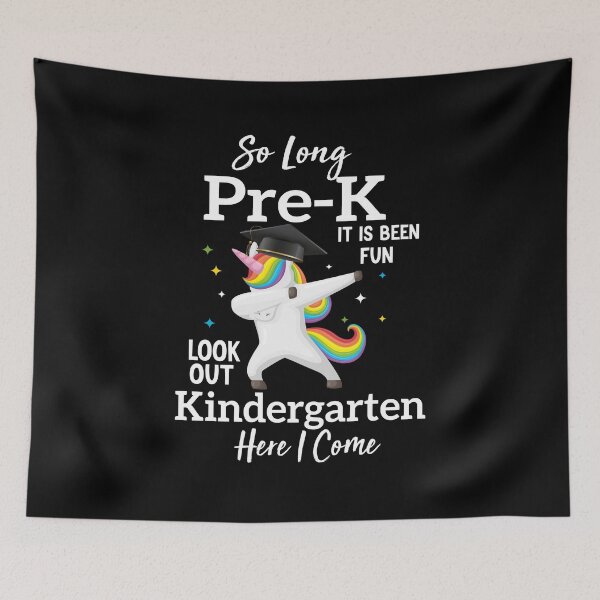 Item preview,  Kids So Long Pre-K Kindergarten Here I Come Unicorn Graduation designed and sold by AMERZAGUE DESIGN.