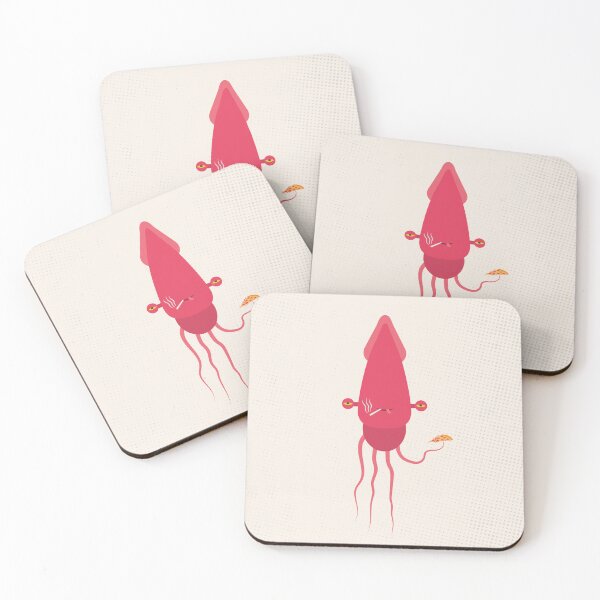 Item preview, Pizza Addicted Squid designed and sold by thevectorhead.