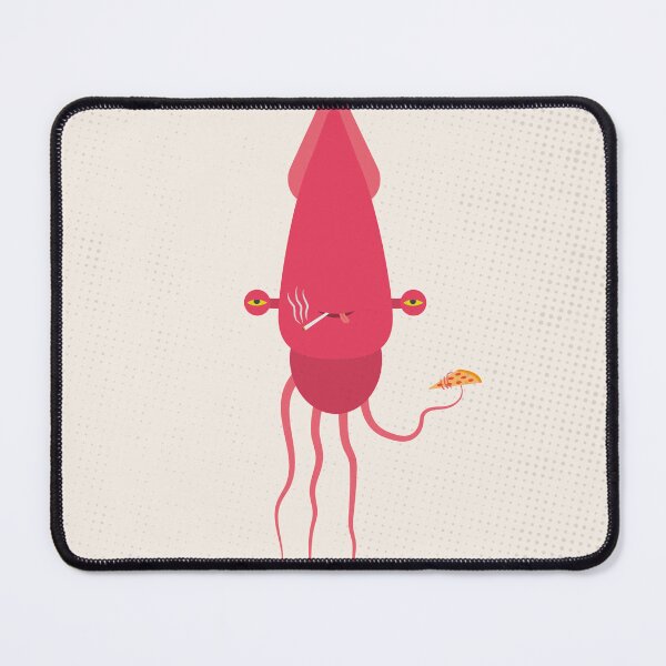 Item preview, Pizza Addicted Squid designed and sold by thevectorhead.