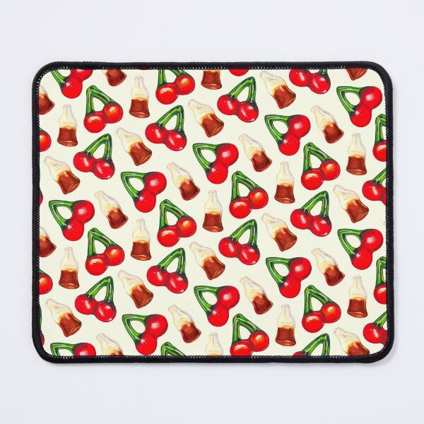 Item preview, Cherry Cola Gummy Candy Pattern - White designed and sold by Kelly  Gilleran.