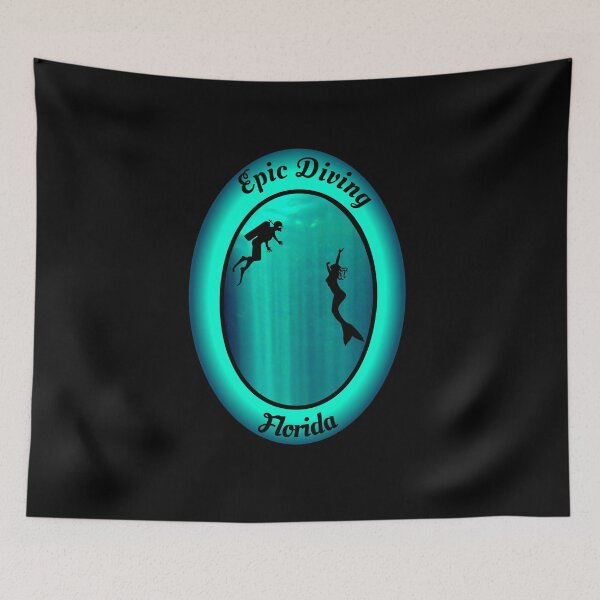 Item preview, Epic Diving Florida, Mermaid and Diver Embrace  designed and sold by Artistability.