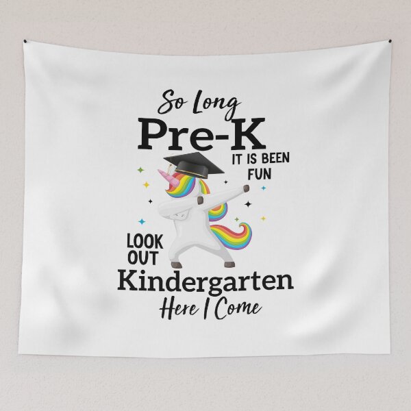 Item preview,  Kids So Long Pre-K Kindergarten Here I Come Unicorn Graduation designed and sold by AMERZAGUE DESIGN.
