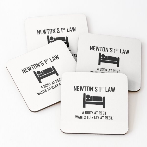 Item preview, Newtons First Law Funny Physics Joke  187 designed and sold by jenniferkreise.