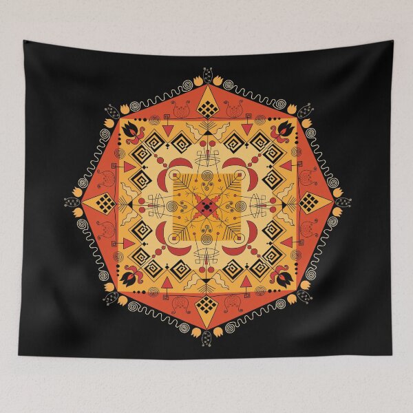 Item preview, octagonal affair on black designed and sold by B. Kukla.