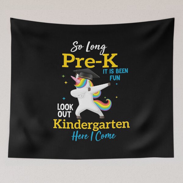 Item preview,  Kids So Long Pre-K Kindergarten Here I Come Unicorn Graduation designed and sold by AMERZAGUE DESIGN.