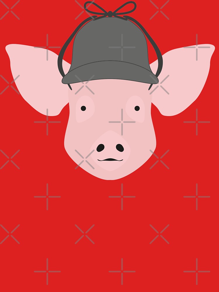 NDVH Pig Wearing a Deerstalker by nikhorne