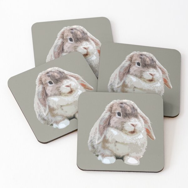 Item preview, Lovely White Bunny American Fuzzy Lop Bunnies Cute Drawing designed and sold by wigobun.