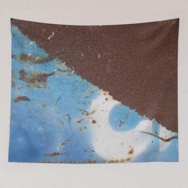 Item preview, Rusty iron metal with blue sky painting designed and sold by Anna Lemos.