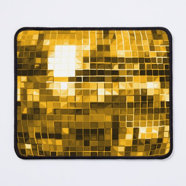 Item preview, Gold Yellow Disco Ball Pattern designed and sold by Deborah Camp.