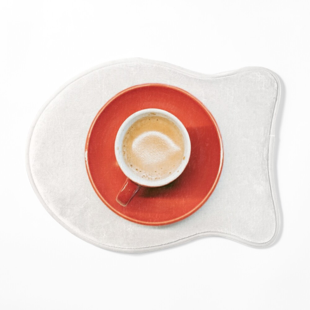 Latte Coffee Art Round Mouse Pad Barista Desk Top Circular 