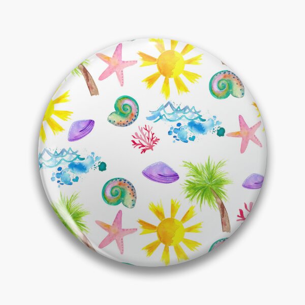Item preview, Watercolor Beach Pattern designed and sold by bethanyjoyart.