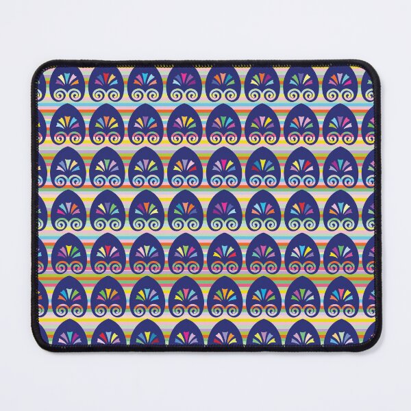 Item preview, Multicolored fans and stripes pattern designed and sold by Anna Lemos.