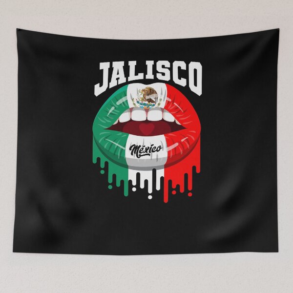 Item preview, Lips Kiss Jalisco de Mexico Flag designed and sold by Fr33m4n1111.