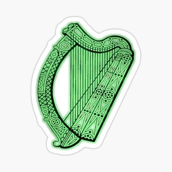 The Celtic Harp Sticker