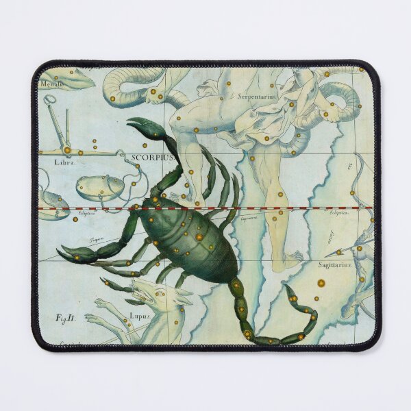 Item preview, Antique Scorpio Constellation Map designed and sold by jadeandjester.