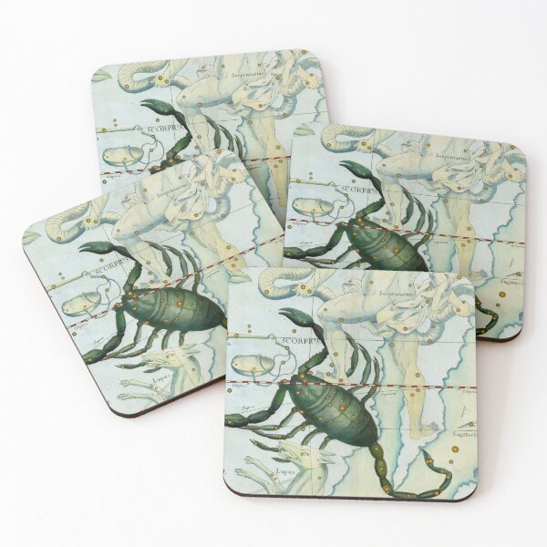 Item preview, Antique Scorpio Constellation Map designed and sold by jadeandjester.