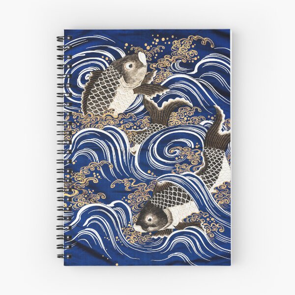 Artikelvorschau, Fisch in Wellen Japanische Kunst entworfen und verkauft von MyInspiredPrint.