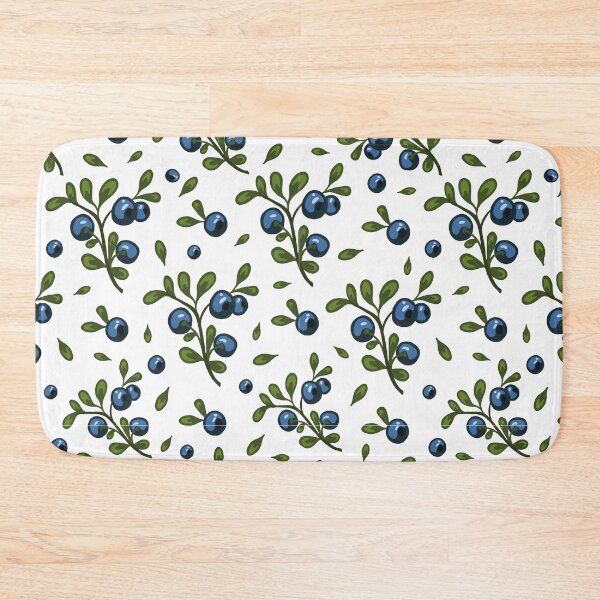 Item preview, Blueberry Fruit Berries and Leaves Pattern designed and sold by silviaol.