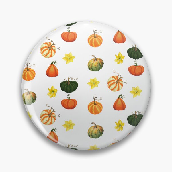 Item preview, Fall Harvest Green and Orange Pumpkins and Pumpkin Flowers designed and sold by silviaol.