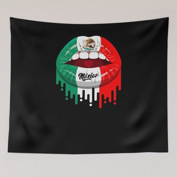Item preview, Lips Kiss Mexico Flag designed and sold by Fr33m4n1111.