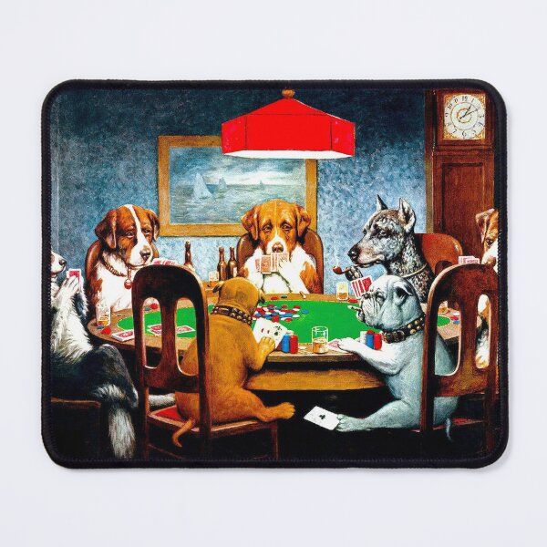 Item preview, DOGS PLAYING POKER : Vintage C M Coolidge Print designed and sold by posterbobs.