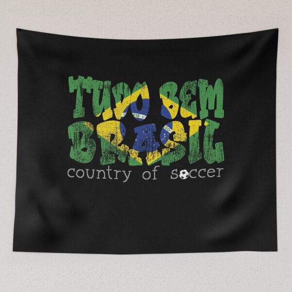 Item preview, Tudo bem Brasil Soccer world cup brazil fan shirt designed and sold by YassOrNope.