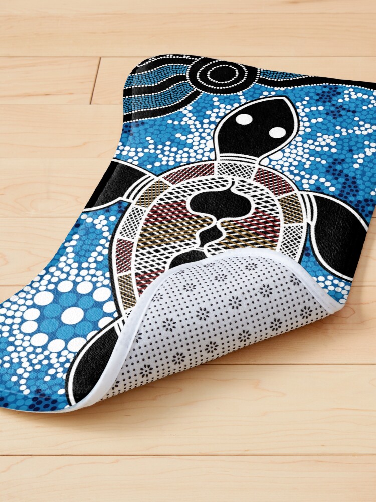 Alternate view of Authentic Aboriginal Art - Sea Turtles Pet Mat