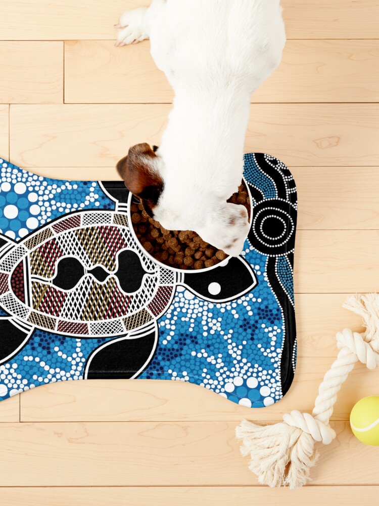 Alternate view of Authentic Aboriginal Art - Sea Turtles Pet Mat