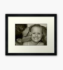 Kisses and Smiles Framed Print