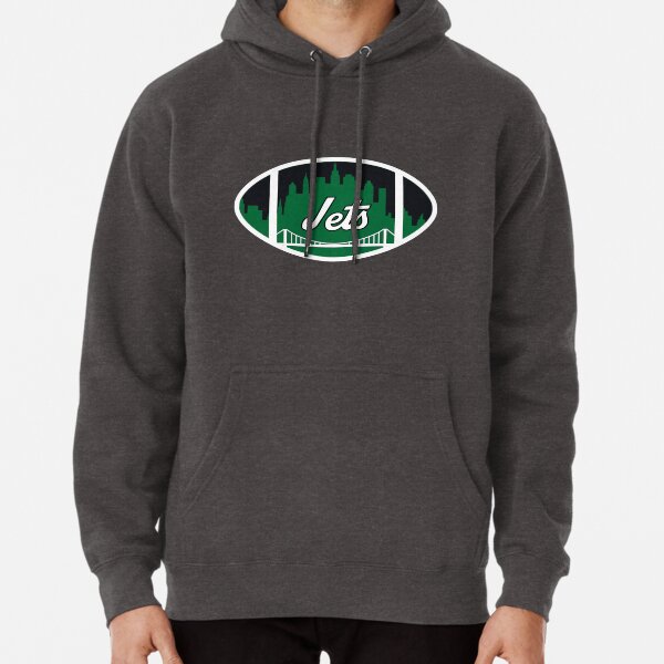 Jets New York Skyline Retro Pullover Hoodie for Sale by GangGreenGear