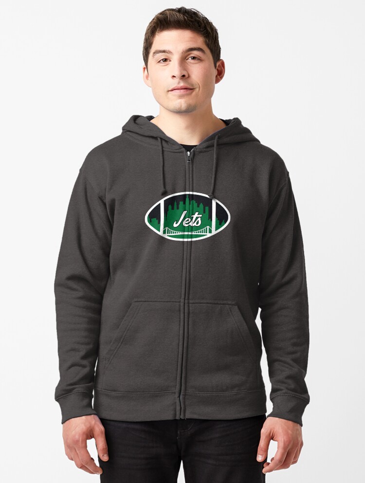 Jets New York Skyline Retro Pullover Hoodie for Sale by GangGreenGear