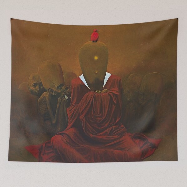 Item preview, Untitled (Caring), by Zdzisław Beksiński designed and sold by JustContemplate.