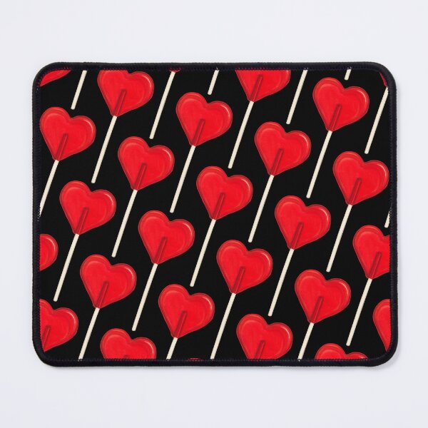 Item preview, Heart Lollipop Pattern - Black designed and sold by Kelly  Gilleran.