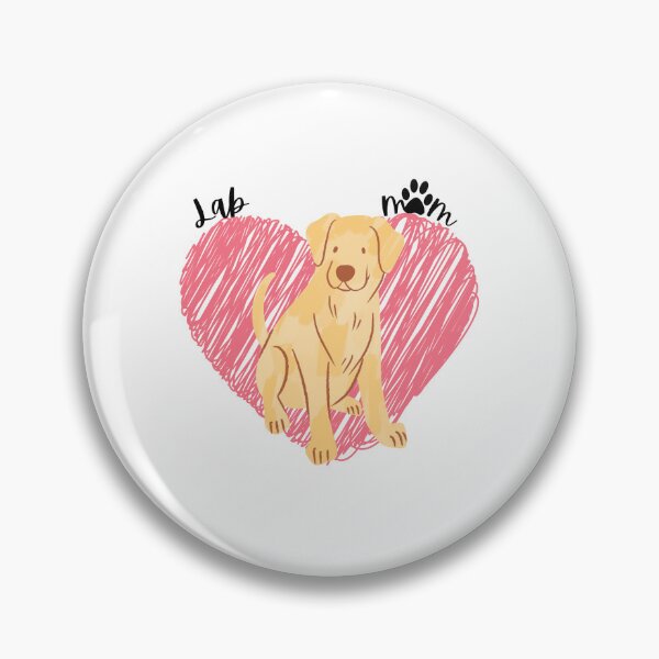 Item preview, Yellow Lab, Lab Mom, pink heart designed and sold by DigitalCutFile.