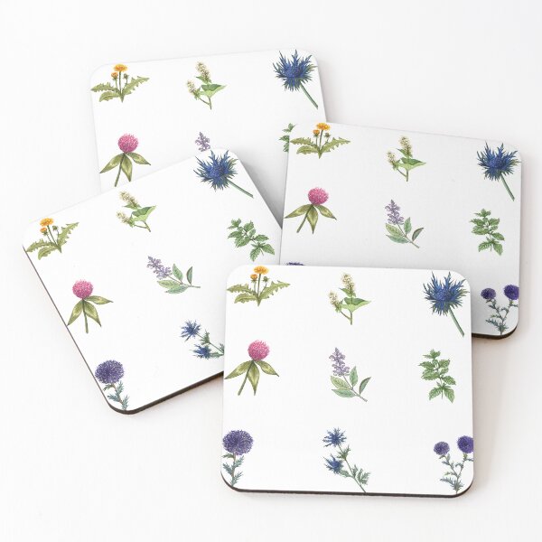 Aperçu de l'œuvre Collage botanique de fleurs et plantes sauvages créée et vendue par silviaol.