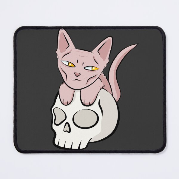 Item preview, Sphinx cat playing with skull designed and sold by WildRose271.