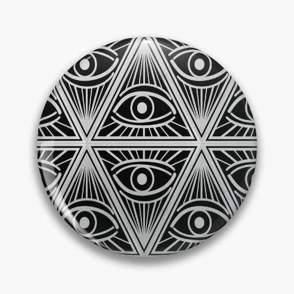 Item preview, Third Eye Magic Geometric Pattern Triangle designed and sold by PeachAndGold.