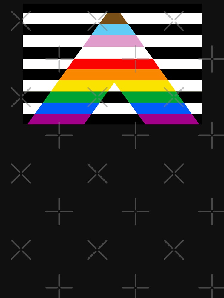 Thumbnail 7 of 7, Classic T-Shirt, Inclusive Ally Pride Flag designed and sold by Gayesthetic.