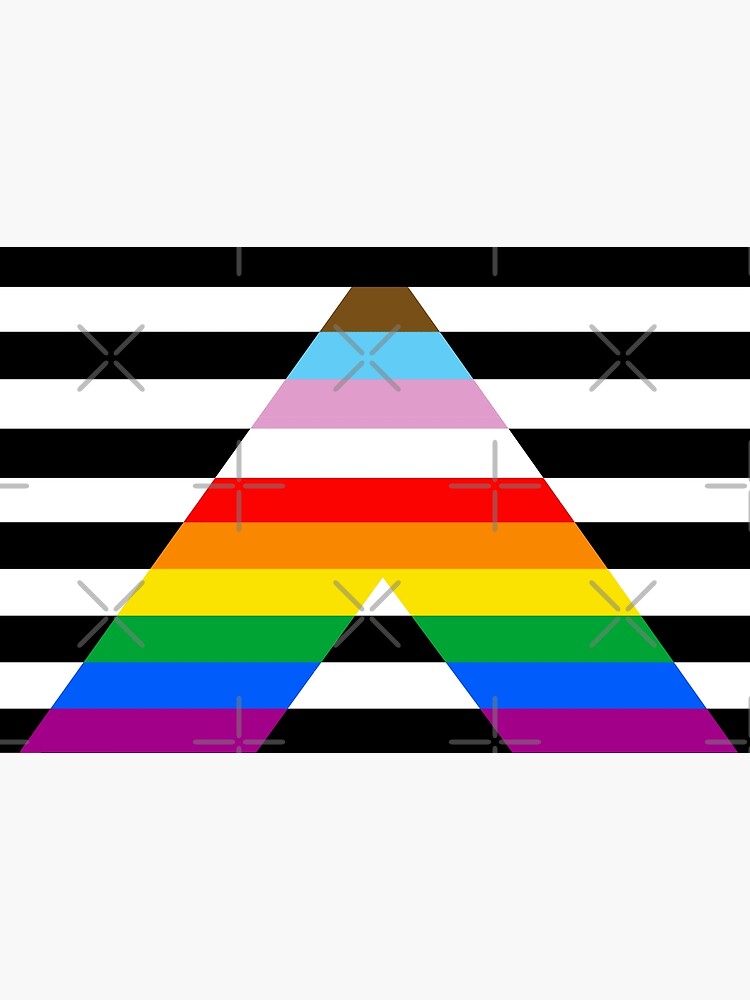 Inclusive Ally Pride Flag Poster For Sale By Gayesthetic Redbubble