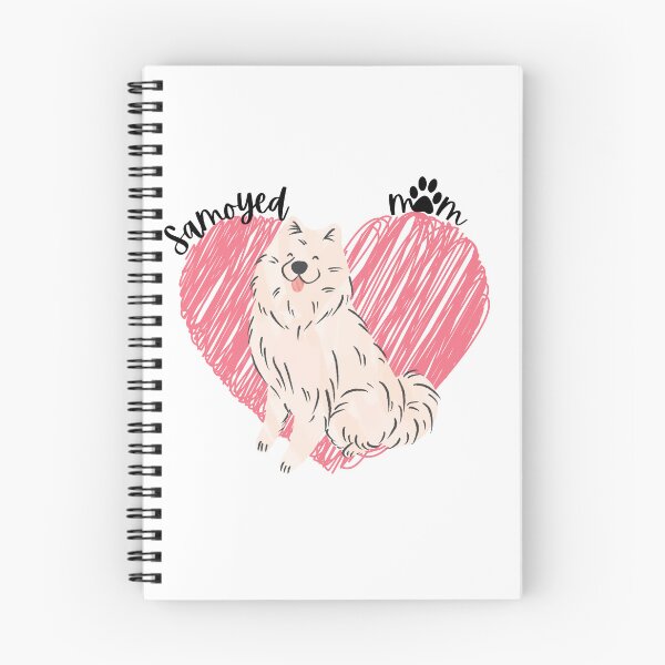 Artikelvorschau, Samoyed Mom, Samoyed, rosa Herz, Pfotenabdruck entworfen und verkauft von DigitalCutFile.