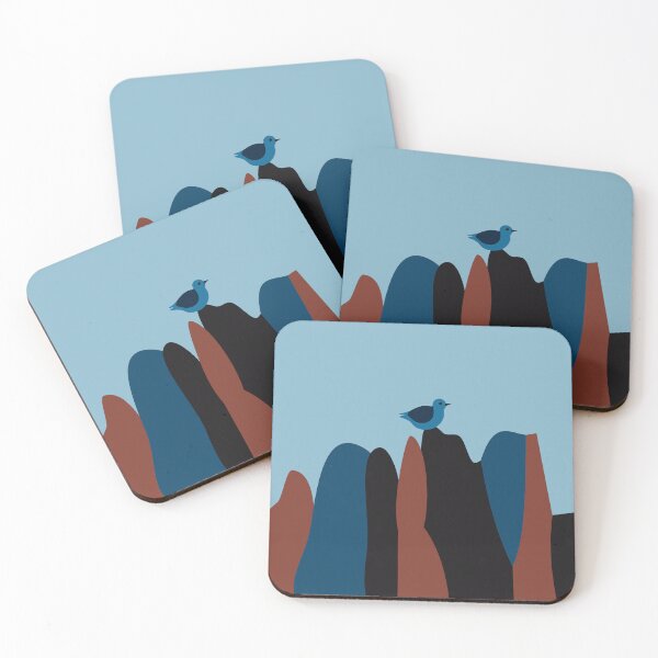 Item preview, Mountain Bird on Rocks designed and sold by Anna Lemos.