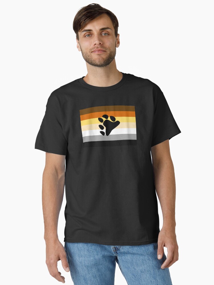 Thumbnail 2 of 7, Classic T-Shirt, Bear Pride Flag designed and sold by Gayesthetic.