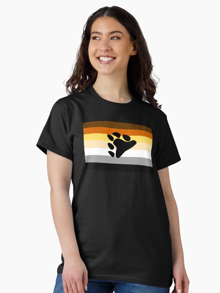 Thumbnail 1 of 7, Classic T-Shirt, Bear Pride Flag designed and sold by Gayesthetic.