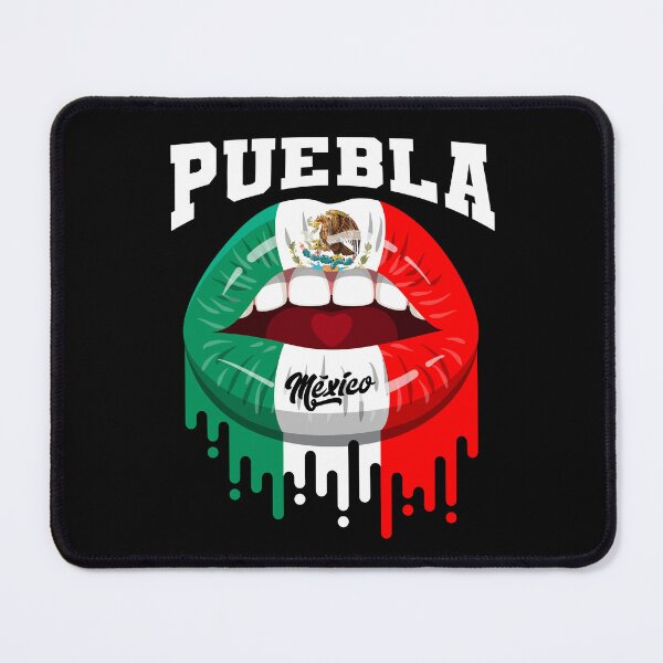 Item preview, Lips Kiss Puebla Mexico Flag designed and sold by Fr33m4n1111.