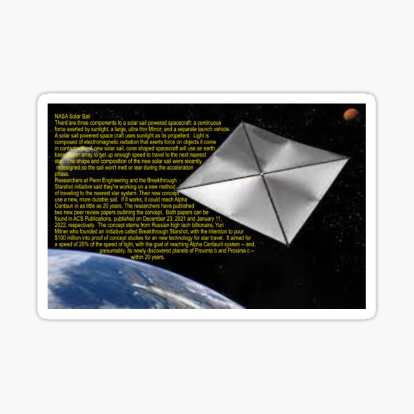 Item preview, Solar Sail Spacecraft Art designed and sold by Alicefish.